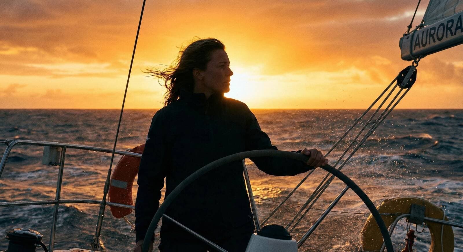 Captain at the helm